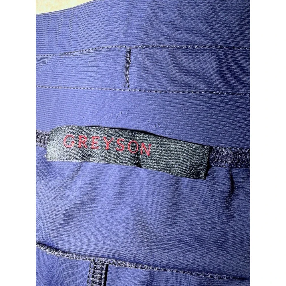 Greyson Joggers Mens Large Nightwolf Flyweight Blue Golf Pants Performance